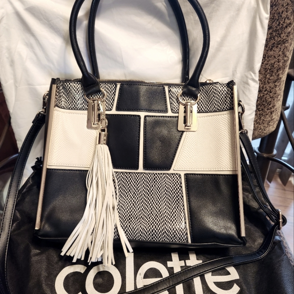 Black and White Shoulder Bag